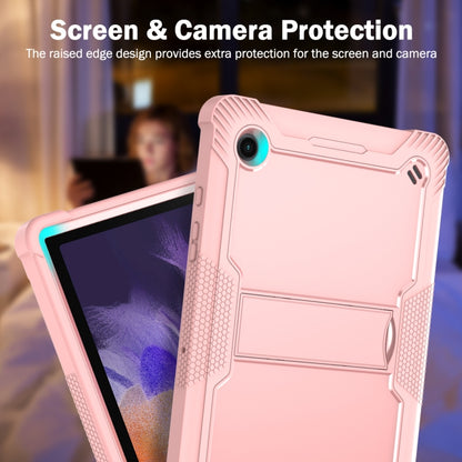 For Samsung Galaxy Tab A8 10.5 2021 Silicone + PC Shockproof Protective Tablet Case with Holder(Rose Gold) by bashfashion
