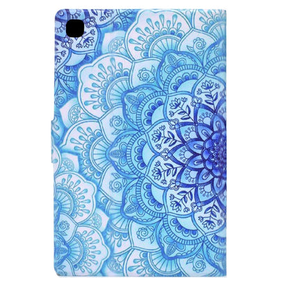 For Samsung Galaxy Tab A 10.1 2019 Electric Pressed TPU Leather Tablet Case(Green Flower) by bashfashion