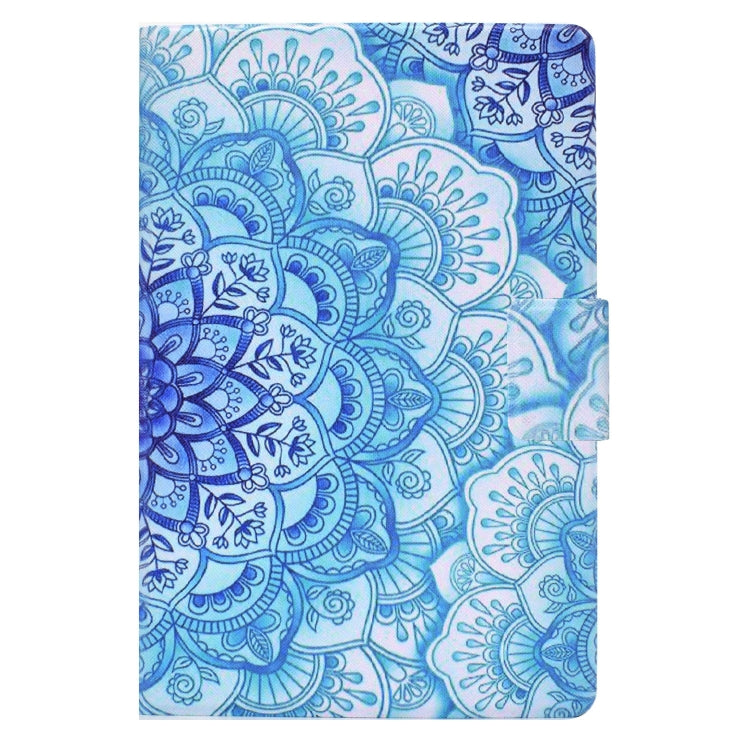 For Samsung Galaxy Tab A 8.0 2015 Electric Pressed TPU Leather Tablet Case(Green Flower) by bashfashion