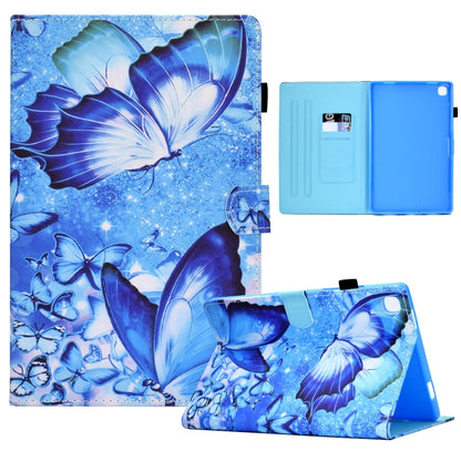 For Samsung Galaxy Tab A 8.0 2019 T290 Sewing Pen Slot Leather Tablet Case(Butterflies) by bashfashion