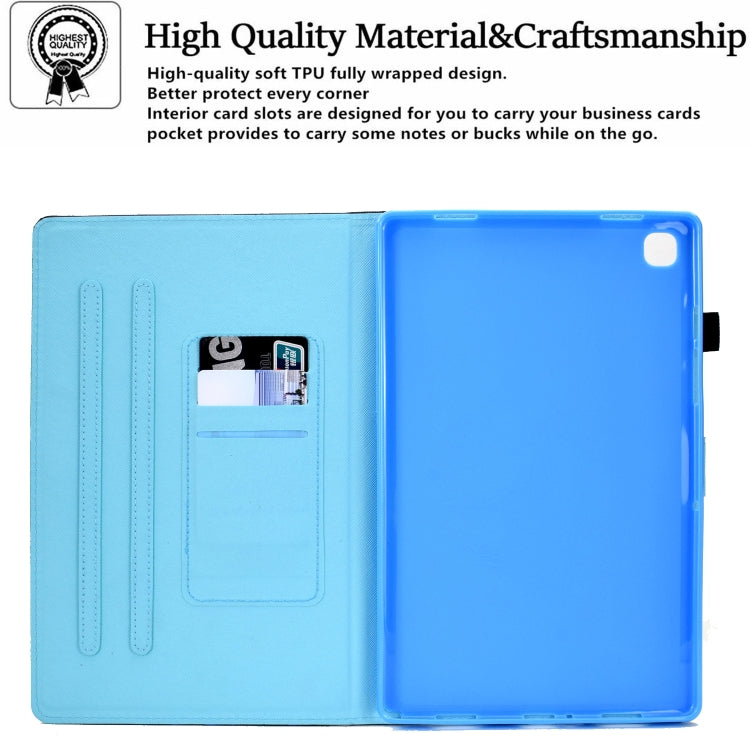 For Samsung Galaxy Tab A 8.0 2019 T290 Sewing Pen Slot Leather Tablet Case(Butterflies) by bashfashion