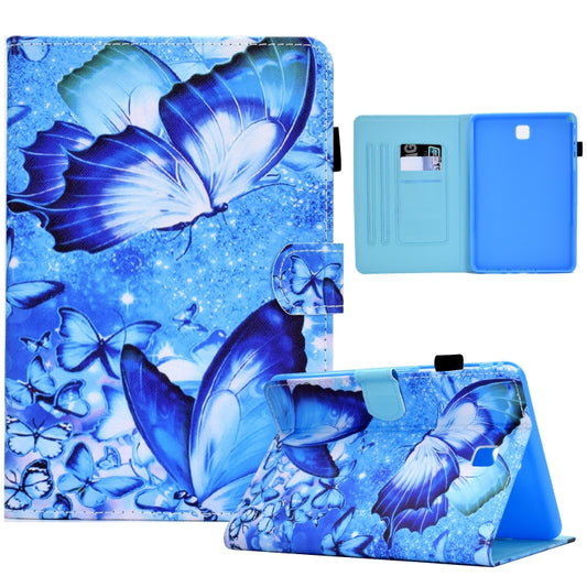 For Samsung Galaxy Tab A 8.0 T350 Sewing Pen Slot Leather Tablet Case(Butterflies) by bashfashion
