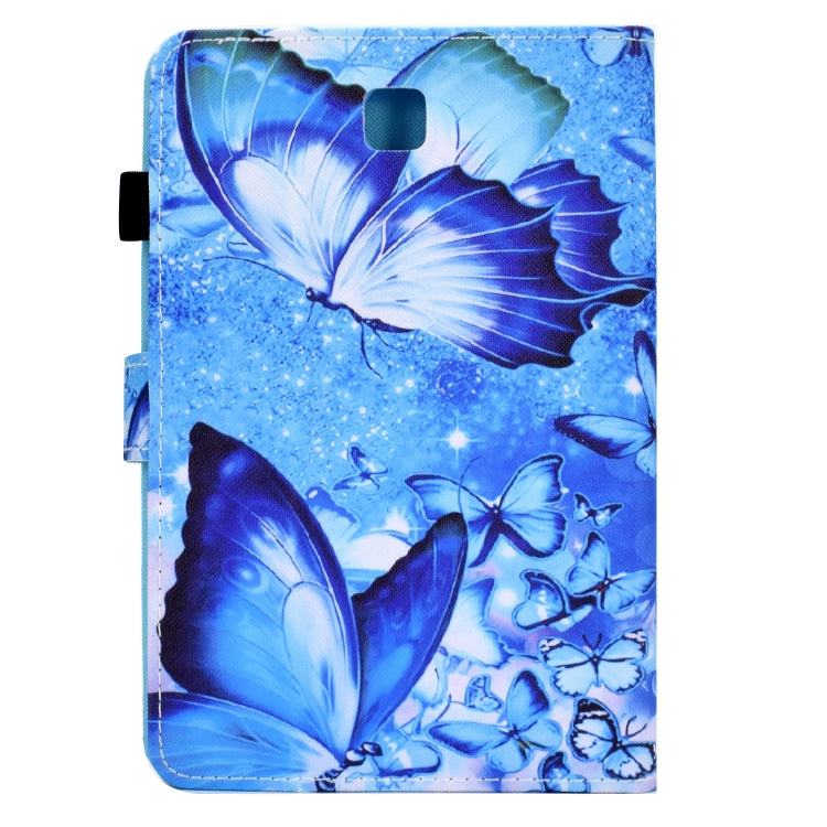For Samsung Galaxy Tab A 8.0 T350 Sewing Pen Slot Leather Tablet Case(Butterflies) by bashfashion