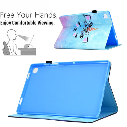 For Samsung Galaxy Tab A 10.1 2019 T510 Sewing Pen Slot Leather Tablet Case(Wildebeest) by bashfashion