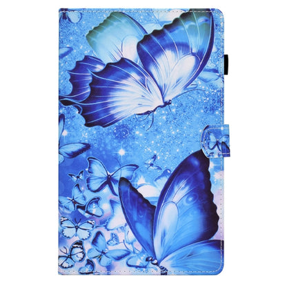 For Samsung Galaxy Tab A 10.1 2016 T580 Sewing Pen Slot Leather Tablet Case(Butterflies) by bashfashion