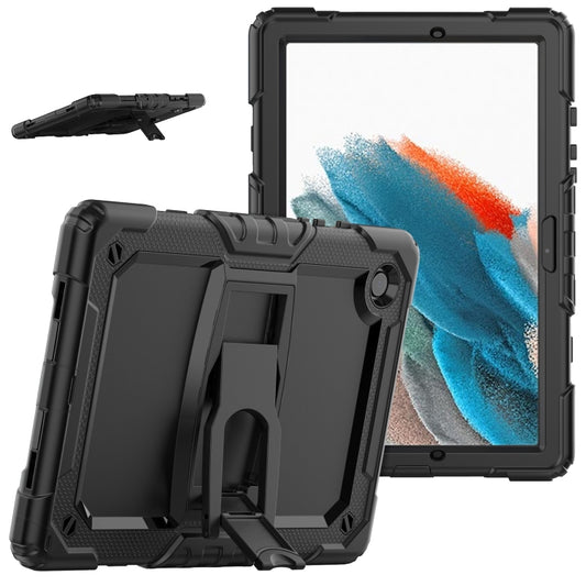 For Samsung Galaxy Tab A8 10.5 2021 Shockproof Black Silicone + PC Tablet Protective Case(Black) by bashfashion