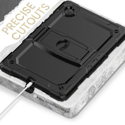 For Samsung Galaxy Tab A8 10.5 2021 Shockproof Black Silicone + PC Tablet Protective Case(Black) by bashfashion