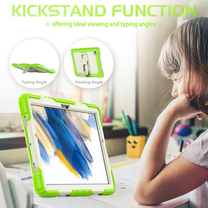 For Samsung Galaxy Tab A8 10.5 2021 Shockproof Beige Silicone + PC Tablet Protective Case(Yellow Green) by bashfashion