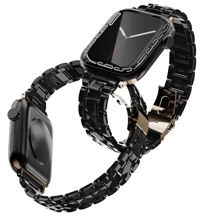 Electroplated Stainless Steel Strap For Apple Watch Series 9&8&7 41mm / SE 3&SE 2&6&SE&5&4 40mm / 3&2&1 38mm(Silver) by bashfashion