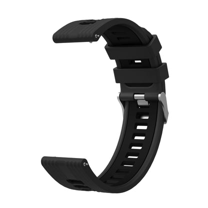 For Huawei Watch GT 3 42mm Two-color Silicone Watch Band(Black) by bashfashion