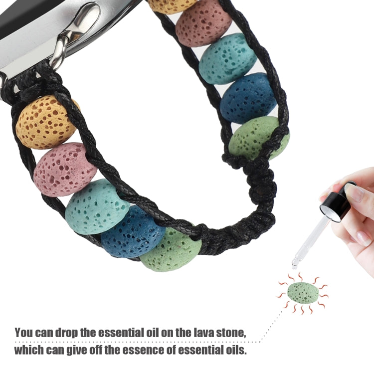 Volcanic Stone Watch Band For Apple Watch Series 9&8&7 41mm / SE 3&SE 2&6&SE&5&4 40mm / 3&2&1 38mm(Multicolour) by bashfashion