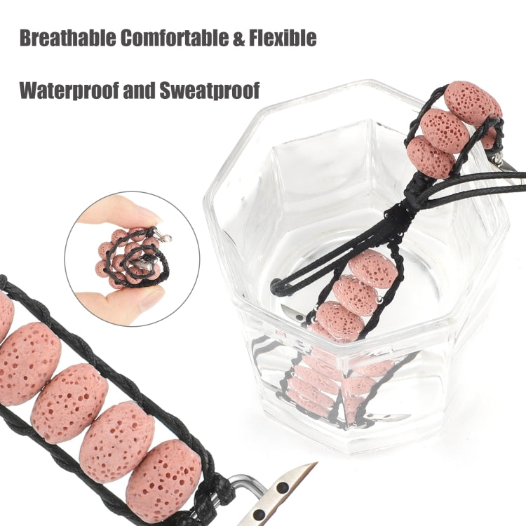 Volcanic Stone Watch Band For Apple Watch Series 9&8&7 41mm / SE 3&SE 2&6&SE&5&4 40mm / 3&2&1 38mm(Pink) by bashfashion