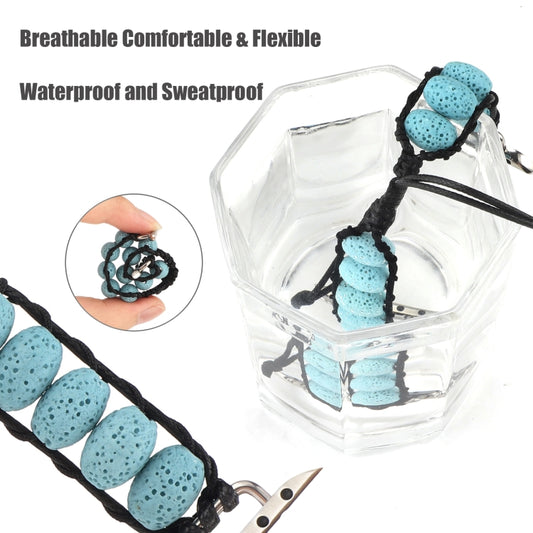 Volcanic Stone Watch Band For Apple Watch Series 9&8&7 41mm / SE 3&SE 2&6&SE&5&4 40mm / 3&2&1 38mm(Blue) by bashfashion