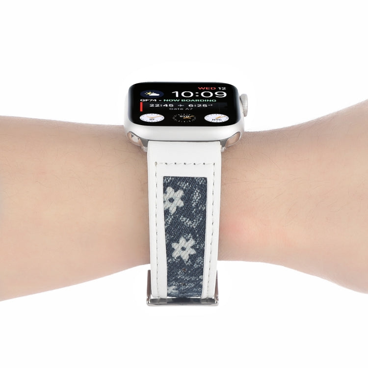 Canvas Leather Watch Band For Apple Watch Ultra 49mm&Watch Ultra 2 49mm / Series 9&8&7 45mm / SE 3&SE 2&6&SE&5&4 44mm / 3&2&1 42mm(5) by bashfashion