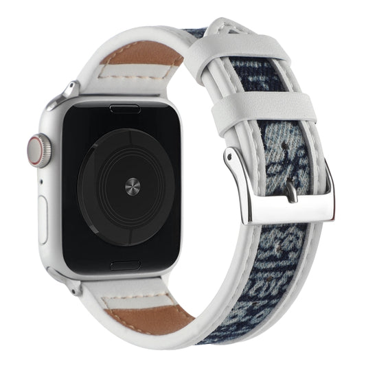 Canvas Leather Watch Band For Apple Watch Ultra 49mm&Watch Ultra 2 49mm / Series 9&8&7 45mm / SE 3&SE 2&6&SE&5&4 44mm / 3&2&1 42mm(6) by bashfashion