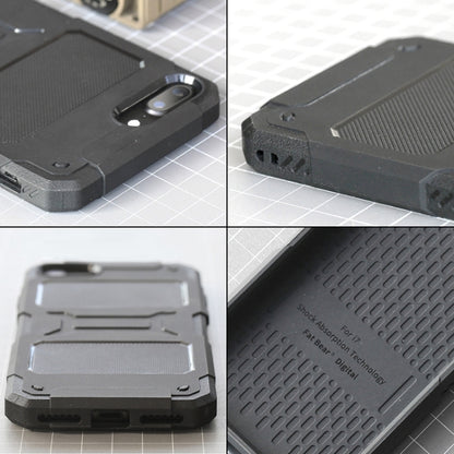 For iPhone SE 2022 / SE 2020 / 8 / 7 FATBEAR Armor Shockproof Cooling Case(Black) by FATBEAR