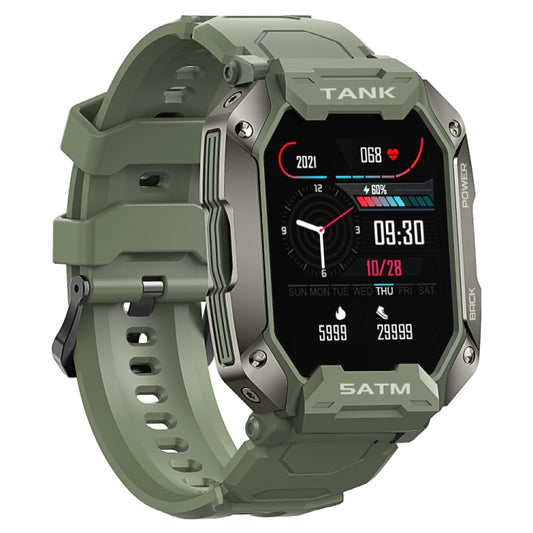 TANK M1 1.72 TFT Screen Smart Watch, Support Sleep Monitoring / Heart Rate Monitoring(Army Green) by bashfashion