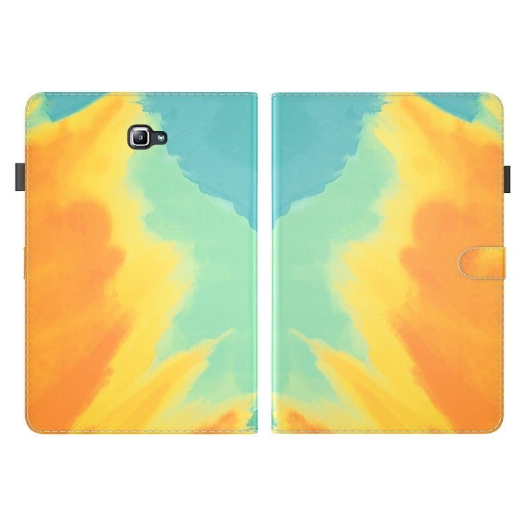 For Samsung Galaxy Tab A 10.1 2016/T580/T585 Watercolor Pattern Flip Leather Tablet Case(Autumn Leaves) by bashfashion