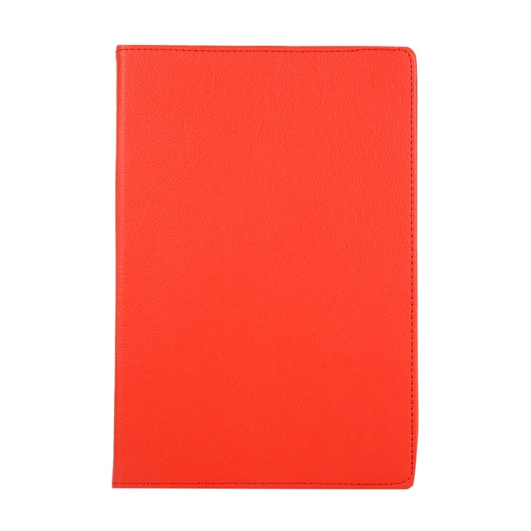 For Samsung Galaxy Tab S8 Ultra 360 Degrees Rotation Holder Litchi Leather Tablet Case(Red) by bashfashion
