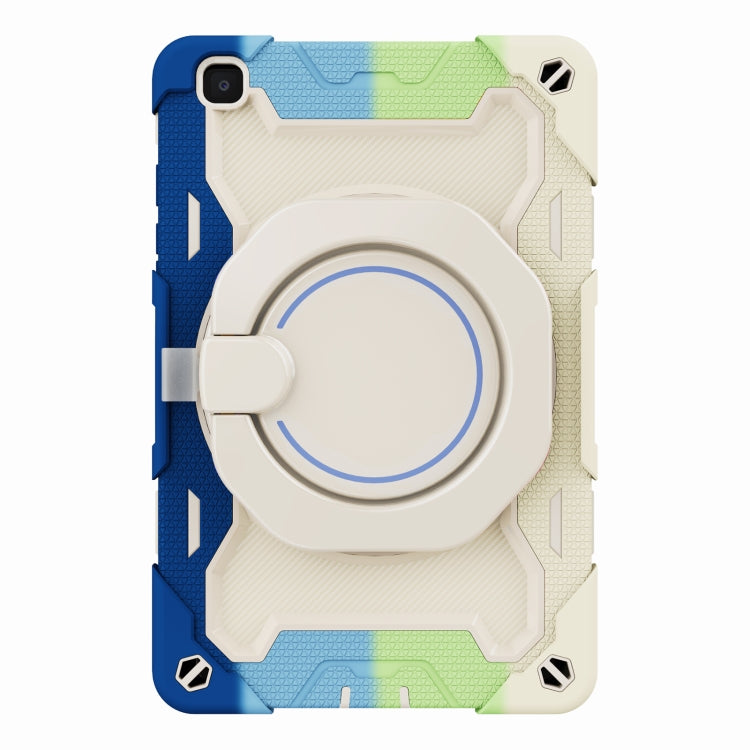 For Samsung Galaxy Tab A 8.0 2019 SM-T290 Armor Contrast Color Silicone + PC Tablet Case(Colorful Blue) by bashfashion