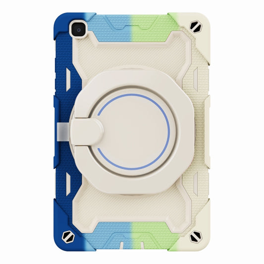For Samsung Galaxy Tab A 8.0 2019 SM-T290 Armor Contrast Color Silicone + PC Tablet Case(Colorful Blue) by bashfashion