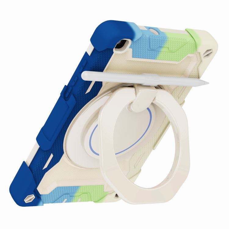 For Samsung Galaxy Tab A 8.0 2019 SM-T290 Armor Contrast Color Silicone + PC Tablet Case(Colorful Blue) by bashfashion