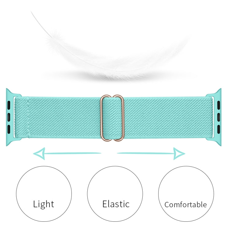 Polyester Nylon Watch Band For Apple Watch Ultra 49mm&Watch Ultra 2 49mm / Series 9&8&7 45mm / SE 3&SE 2&6&SE&5&4 44mm / 3&2&1 42mm(Emerald Green) by bashfashion