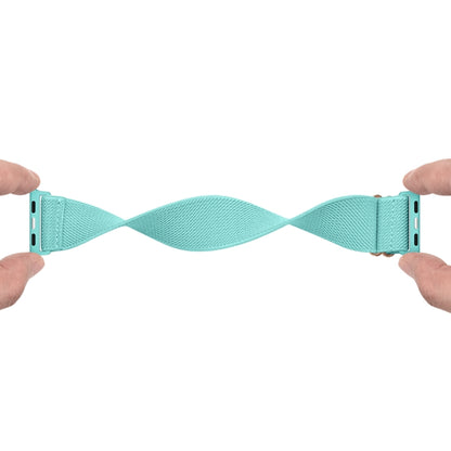 Polyester Nylon Watch Band For Apple Watch Ultra 49mm&Watch Ultra 2 49mm / Series 9&8&7 45mm / SE 3&SE 2&6&SE&5&4 44mm / 3&2&1 42mm(Emerald Green) by bashfashion