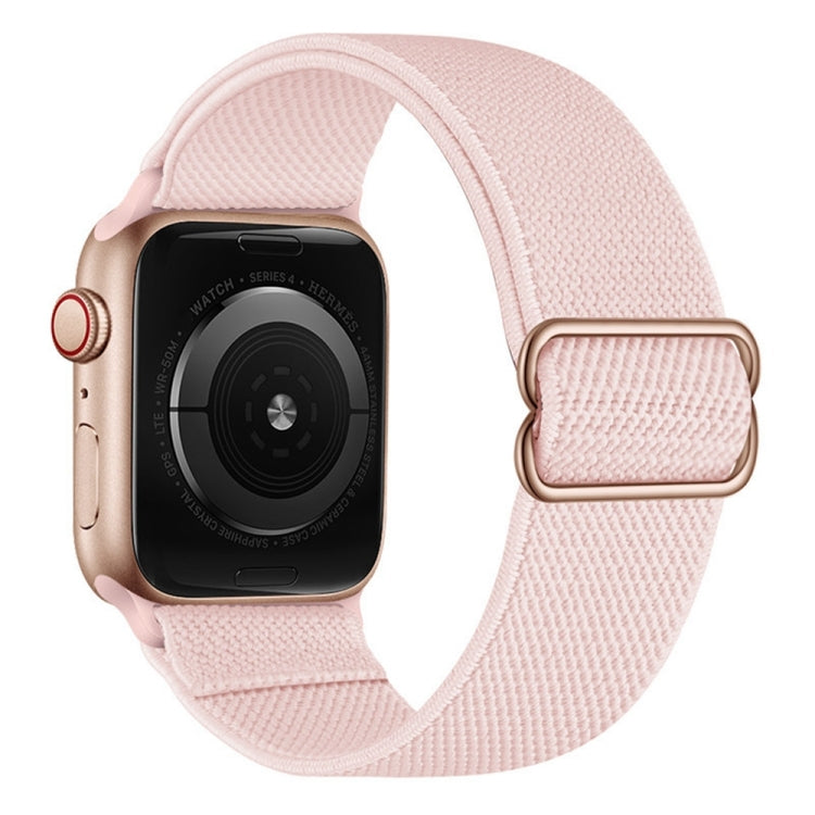 Polyester Nylon Watch Band For Apple Watch Ultra 49mm&Watch Ultra 2 49mm / Series 9&8&7 45mm / SE 3&SE 2&6&SE&5&4 44mm / 3&2&1 42mm(Pink Sand) by bashfashion