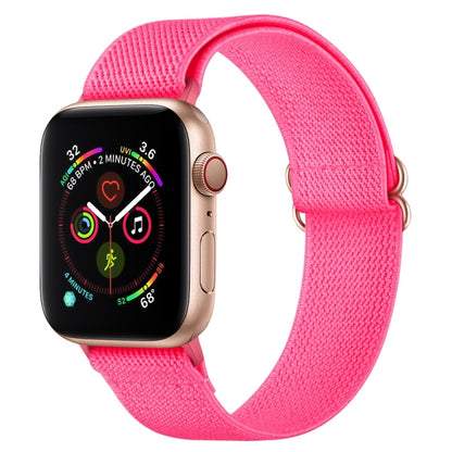Polyester Nylon Watch Band For Apple Watch Ultra 49mm&Watch Ultra 2 49mm / Series 9&8&7 45mm / SE 3&SE 2&6&SE&5&4 44mm / 3&2&1 42mm(Peach Red) by bashfashion