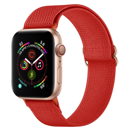 Polyester Nylon Watch Band For Apple Watch Ultra 49mm&Watch Ultra 2 49mm / Series 9&8&7 45mm / SE 3&SE 2&6&SE&5&4 44mm / 3&2&1 42mm(Watermelon Red) by bashfashion