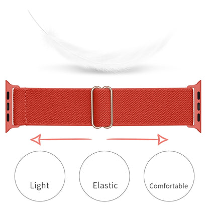 Polyester Nylon Watch Band For Apple Watch Ultra 49mm&Watch Ultra 2 49mm / Series 9&8&7 45mm / SE 3&SE 2&6&SE&5&4 44mm / 3&2&1 42mm(Watermelon Red) by bashfashion