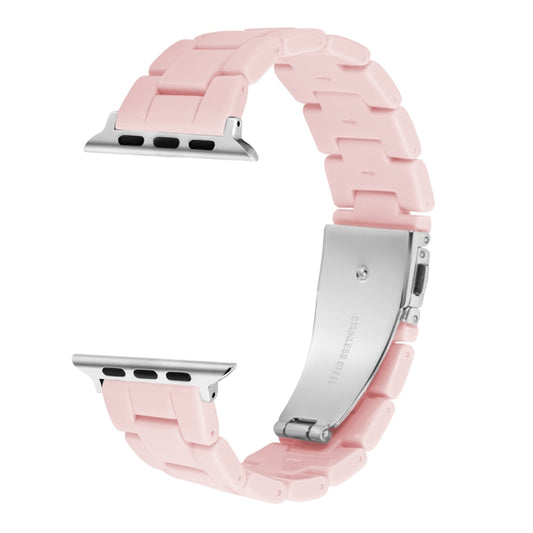 Candy Color Three-Bead Watch Band For Apple Watch Series 9&8&7 41mm / SE 3&SE 2&6&SE&5&4 40mm / 3&2&1 38mm(Light Pink) by bashfashion