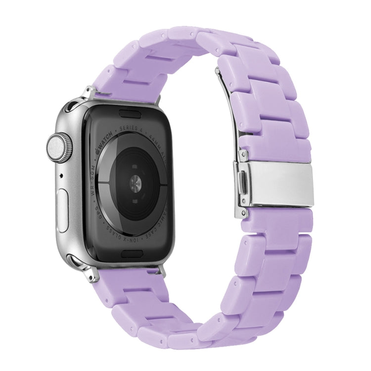 Candy Color Three-Bead Watch Band For Apple Watch Series 9&8&7 41mm / SE 3&SE 2&6&SE&5&4 40mm / 3&2&1 38mm(Purple) by bashfashion