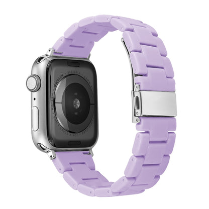 Candy Color Three-Bead Watch Band For Apple Watch Series 9&8&7 41mm / SE 3&SE 2&6&SE&5&4 40mm / 3&2&1 38mm(Purple) by bashfashion