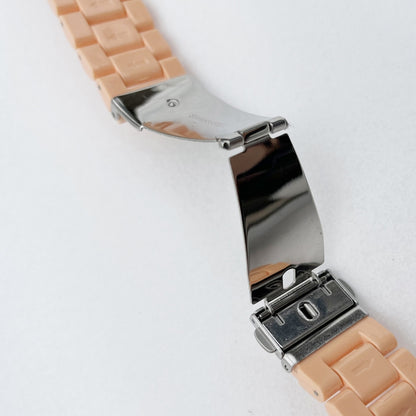 Candy Color Three-Bead Watch Band For Apple Watch Series 9&8&7 41mm / SE 3&SE 2&6&SE&5&4 40mm / 3&2&1 38mm(Dark Blue) by bashfashion