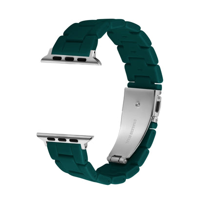 Candy Color Three-Bead Watch Band For Apple Watch Ultra 49mm&Watch Ultra 2 49mm / Series 9&8&7 45mm / SE 3&SE 2&6&SE&5&4 44mm / 3&2&1 42mm(Dark Green) by bashfashion