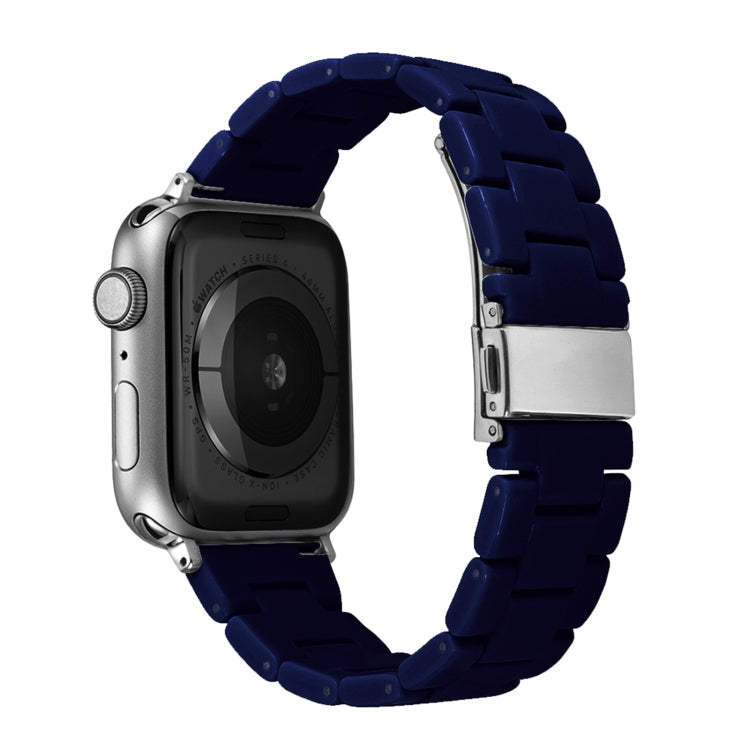 Candy Color Three-Bead Watch Band For Apple Watch Ultra 49mm&Watch Ultra 2 49mm / Series 9&8&7 45mm / SE 3&SE 2&6&SE&5&4 44mm / 3&2&1 42mm(Dark Blue) by bashfashion