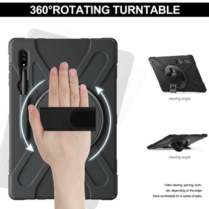 For Samsung Galaxy Tab S8 Ultra X900 Silicone + PC Tablet Protective Case(Black) by bashfashion