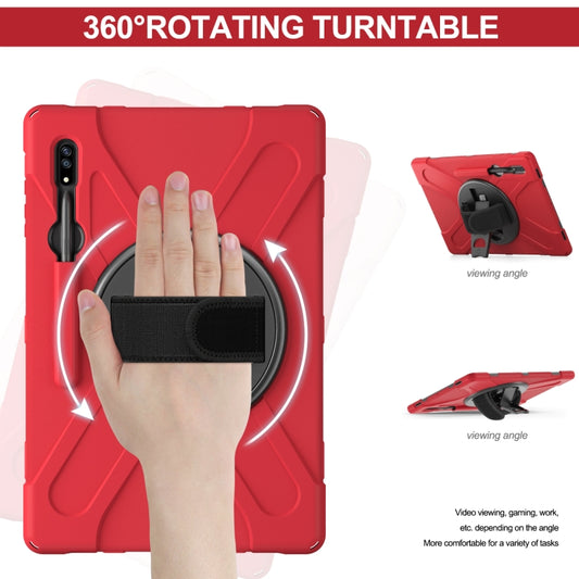 For Samsung Galaxy Tab S8 Ultra Silicone + PC Tablet Case(Red) by bashfashion