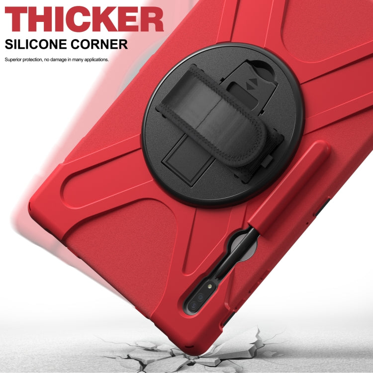 For Samsung Galaxy Tab S8 Ultra Silicone + PC Tablet Case(Red) by bashfashion