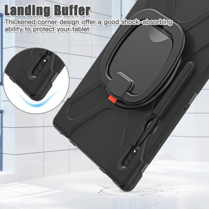 For Samsung Galaxy Tab S8 Ultra Silicone + PC Tablet Case(Black) by bashfashion