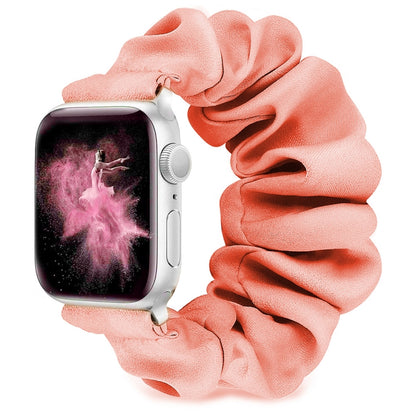 Single Loop Elasticity Watch Band For Apple Watch Ultra 49mm&Watch Ultra 2 49mm / Series 9&8&7 45mm / SE 3&SE 2&6&SE&5&4 44mm / 3&2&1 42mm(Light Red) by bashfashion