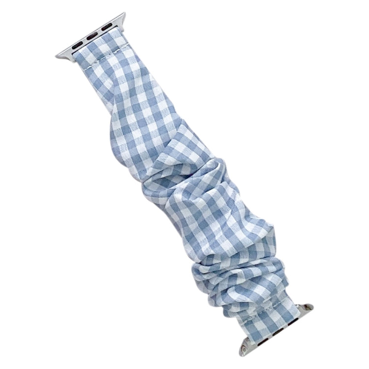 Single Loop Elasticity Cloth Grid Watch Band For Apple Watch Series 9&8&7 41mm / SE 3&SE 2&6&SE&5&4 40mm / 3&2&1 38mm(A) by bashfashion