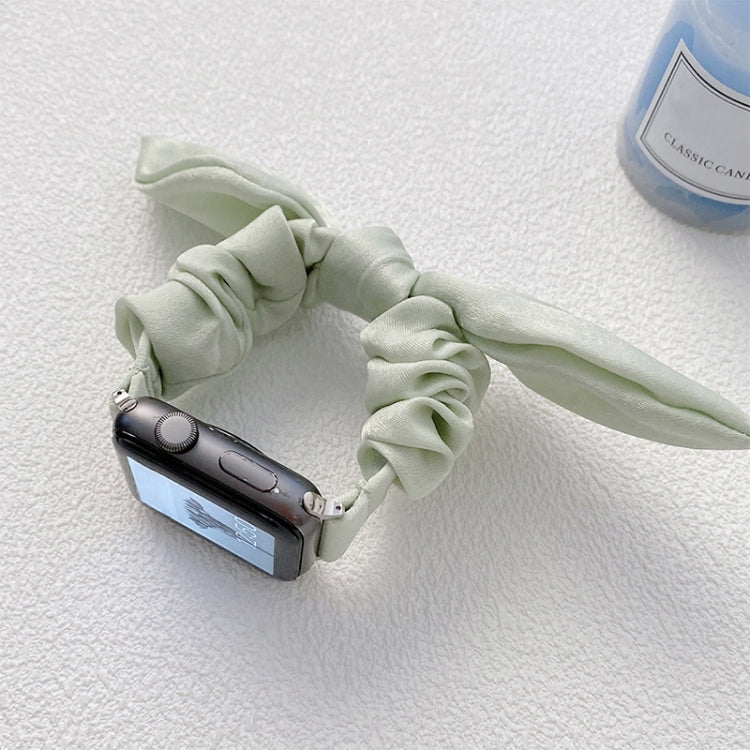 Single Loop Elasticity Cloth Watch Band For Apple Watch Ultra 49mm&Watch Ultra 2 49mm / Series 9&8&7 45mm / SE 3&SE 2&6&SE&5&4 44mm / 3&2&1 42mm(Green) by bashfashion