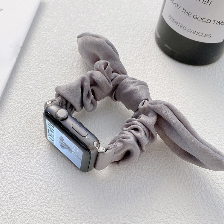 Single Loop Elasticity Cloth Watch Band For Apple Watch Ultra 49mm&Watch Ultra 2 49mm / Series 9&8&7 45mm / SE 3&SE 2&6&SE&5&4 44mm / 3&2&1 42mm(Grey) by bashfashion