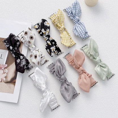 Single Loop Elasticity Cloth Watch Band For Apple Watch Ultra 49mm&Watch Ultra 2 49mm / Series 9&8&7 45mm / SE 3&SE 2&6&SE&5&4 44mm / 3&2&1 42mm(Yellow) by bashfashion