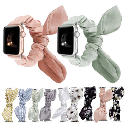 Single Loop Elasticity Cloth Watch Band For Apple Watch Ultra 49mm&Watch Ultra 2 49mm / Series 9&8&7 45mm / SE 3&SE 2&6&SE&5&4 44mm / 3&2&1 42mm(White) by bashfashion