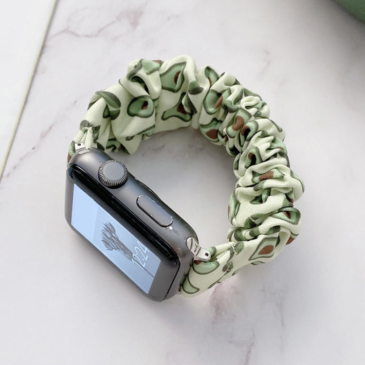 Single Loop Elasticity Cloth Fruit Watch Band For Apple Watch Ultra 49mm&Watch Ultra 2 49mm / Series 9&8&7 45mm / SE 3&SE 2&6&SE&5&4 44mm / 3&2&1 42mm(D) by bashfashion