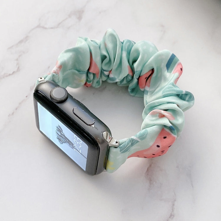 Single Loop Elasticity Cloth Fruit Watch Band For Apple Watch Ultra 49mm&Watch Ultra 2 49mm / Series 9&8&7 45mm / SE 3&SE 2&6&SE&5&4 44mm / 3&2&1 42mm(H) by bashfashion